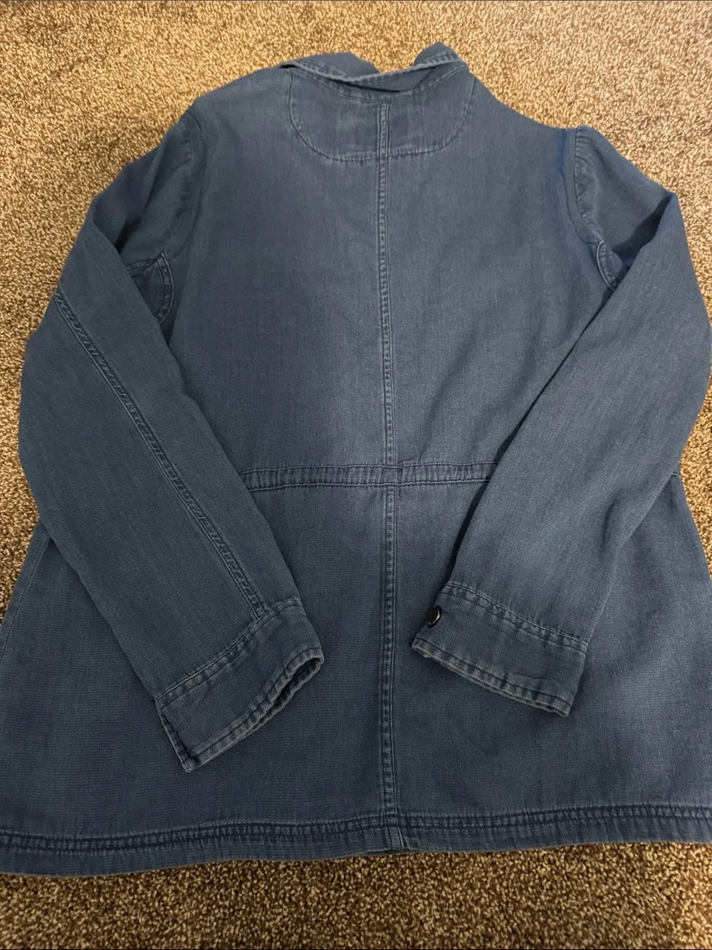 Calvin Klein Jeans Indigo Blue Utility Jacket with Drawstring - Picture 6 of 6
